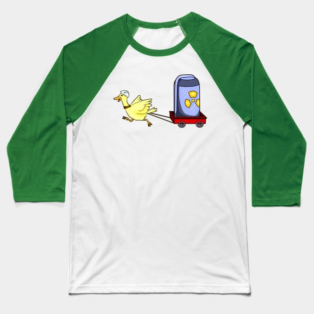 Stewart the Duck Baseball T-Shirt by ChePanArt